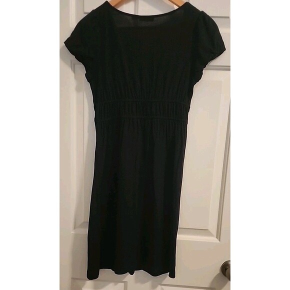 Juicy Couture Black Mini Dress Size P Wimsigoth Y2k Velvet Waist Boho - Picture 8 of 8